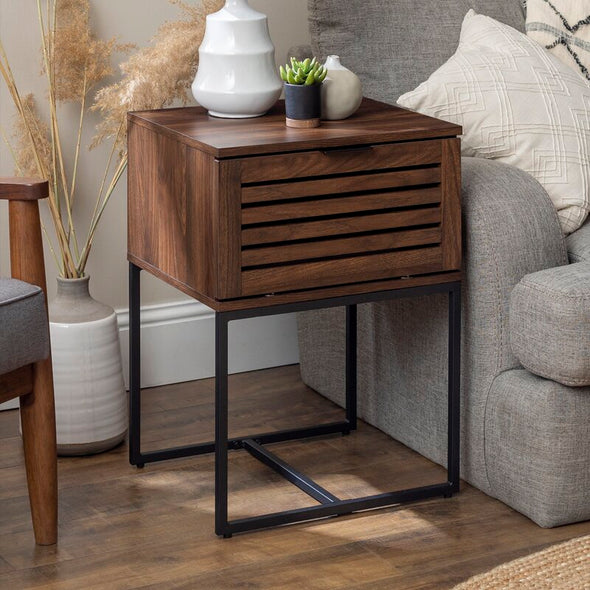 25'' Tall Nightstand Can Store Books, Electronics, or Other Accessories Perfect for Living Room, Bedroom