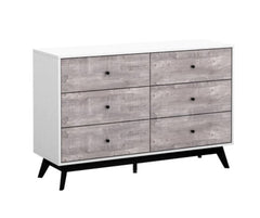 6 Drawer Dresser Crislana Mid-century Style