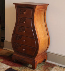 5 Drawer Windsor Hand-carved Bombay Dresser