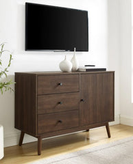 1 Lucas Mid-century Modern Media Console - 40 W x 15.75 D x 29 H