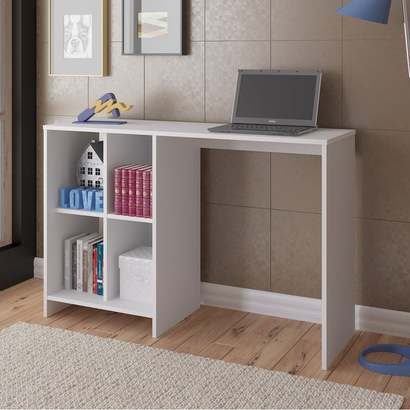 Seattle Desk - White perfect Piece for Any Small Office Space Engineered Wood