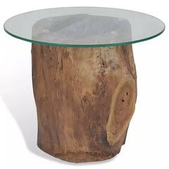 Solid Coffee Table Solid Teak Base Stable and Durable Perfect for Coffe Table