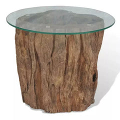 Solid Coffee Table Solid Teak Base Stable and Durable Perfect for Coffe Table