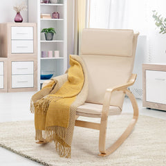 Rocking Chair Heavy-Duty Structure Ensures the Stability and Durability of this Chair with Stand