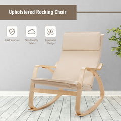 Rocking Chair Heavy-Duty Structure Ensures the Stability and Durability of this Chair with Stand