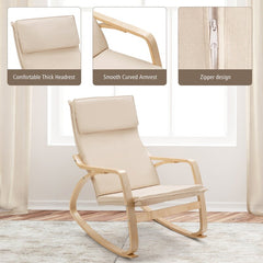 Rocking Chair Heavy-Duty Structure Ensures the Stability and Durability of this Chair with Stand