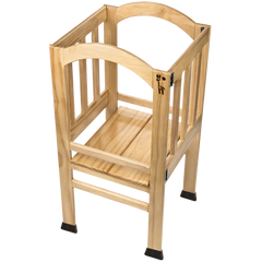 Varnished Step Stool Bring your Child Safely to Counter Height