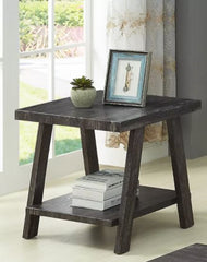 Filipek End Table Lodge Style Compact Frame Wide Angled Legs