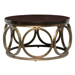 Tanna Coffee Table Round Tabletop Solid Mango Wood