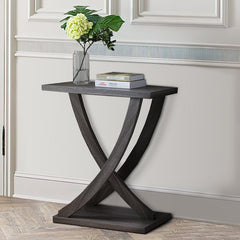 31.25'' Console Table Open Storage and Display Offers Bottom Shelf for Open Storage and Display