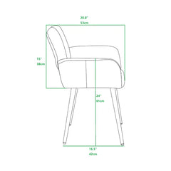 Tussilage Task Chair Crafted from Metal and Engineered Wood Design