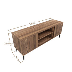 Tv Stand D016 Easy Access to the Cut Out Hole Aesthetic Indoor Design