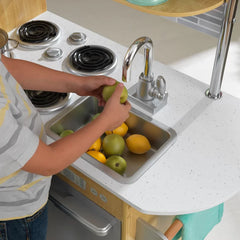 Natural Uptown Kitchen Set Perfect for Play Pretend Sturdy and Stylish