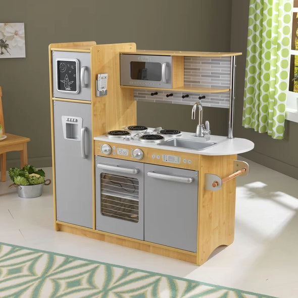 Natural Uptown Kitchen Set Perfect for Play Pretend Sturdy and Stylish