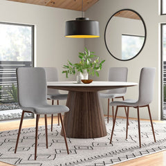 Side Chair Set of 4 Bring Mid-Century Modern Style to your Dining Room or Kitchen Nook with this Upholstered Dining Chair