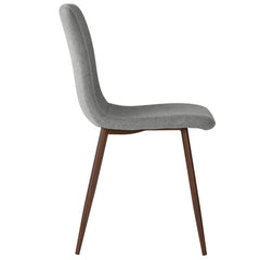 Side Chair Set of 4 Bring Mid-Century Modern Style to your Dining Room or Kitchen Nook with this Upholstered Dining Chair