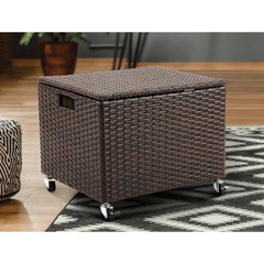 Espresso Wicker Basket Adds a Stylish and Decorative Accent Durable and Robust Bamboo