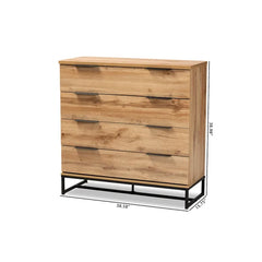 Ferrier 4 Drawer 38.58'' W Chest Modern and Contemporary Industrial Dresser