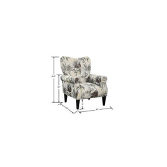 Euart 30'' Wide Tufted Armchair Brown Sensible Seating Arrangements