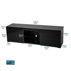 Rilie TV Stand UV High Glossy Coated Particle Board