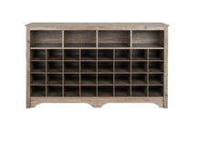 60" Entryway Shoe Cubby Console Side and Top Moldings