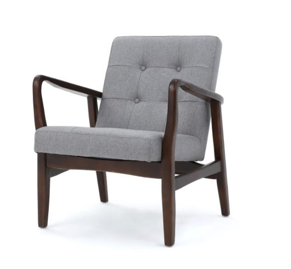 Brayden Mid-Century Fabric Club Chair Indoor Home Furniture