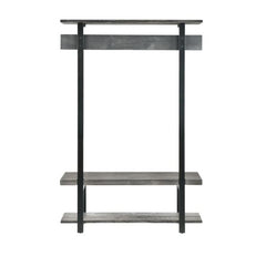 Carbon Loft Lawrence Entryway Hall Tree with Bench and Coat Hooks Grey