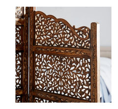 Brown MDF Traditional Room Divider Screen 72 x 80 x 1