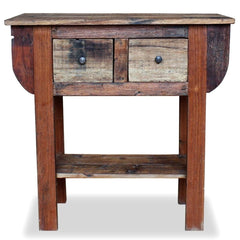 Console Table Solid Reclaimed Wood 31.5"x13.8"x31.5" Add A Touch of Rustic Charm To your Home Decor