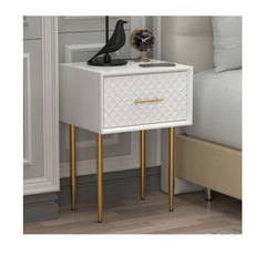 Modern Contemporary Spacious Drawer Nightstand Side Table Clean Lined Transitional Style